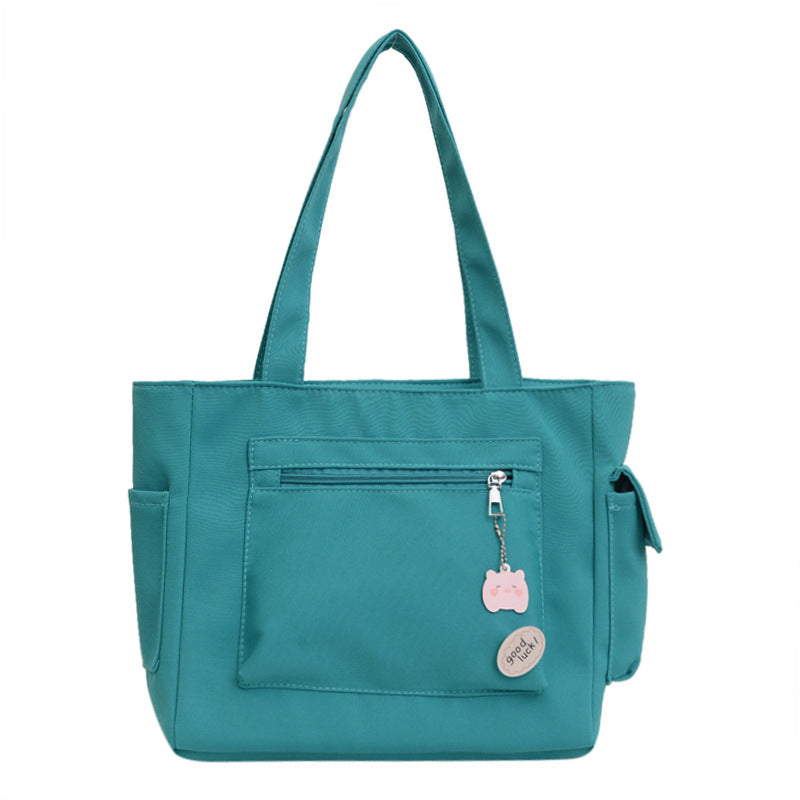 Simple Crossbody Versatile Multi-pocket Canvas Handbag