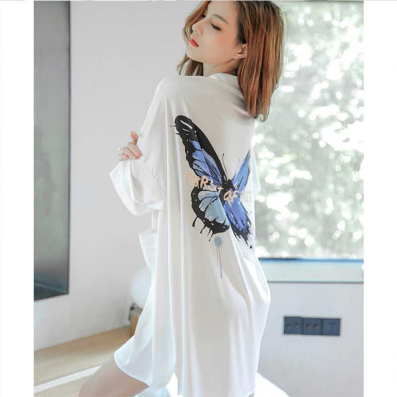 Ice Silk Chiffon Nightdress