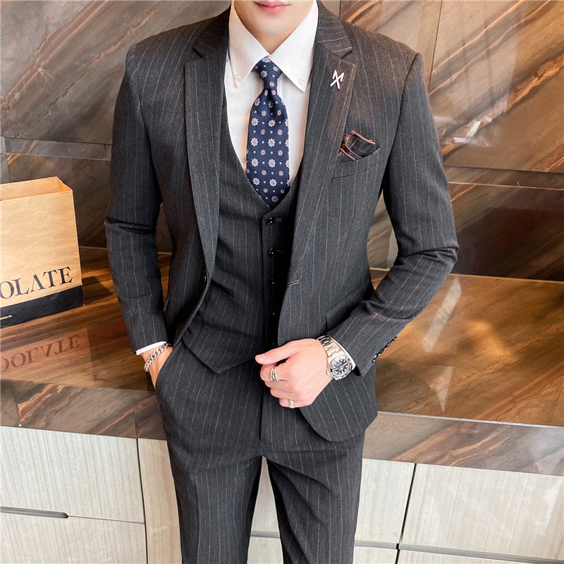 Men's slim business handsome suit professional wear