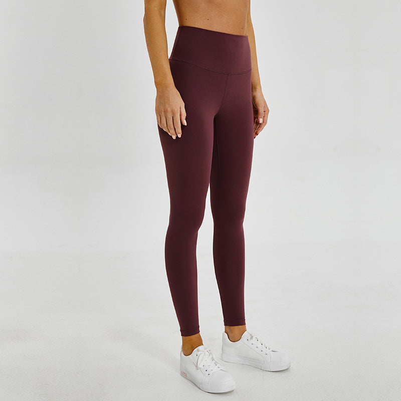 Fitness high waist tight cropped trousers