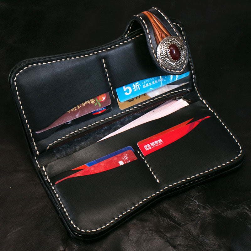 Fashionable Leather Wallet For Men's Long Style