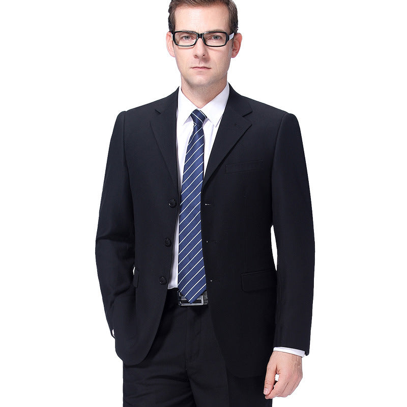 Business Casual Men's high grade men's wool slim suit