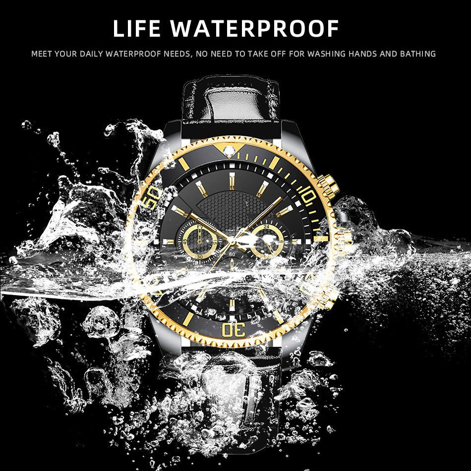 Waterproof Watch Men's Luminous Calendar