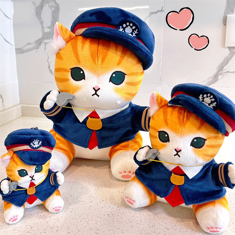 cute-train-conductor-cat-toy-doll-pendant