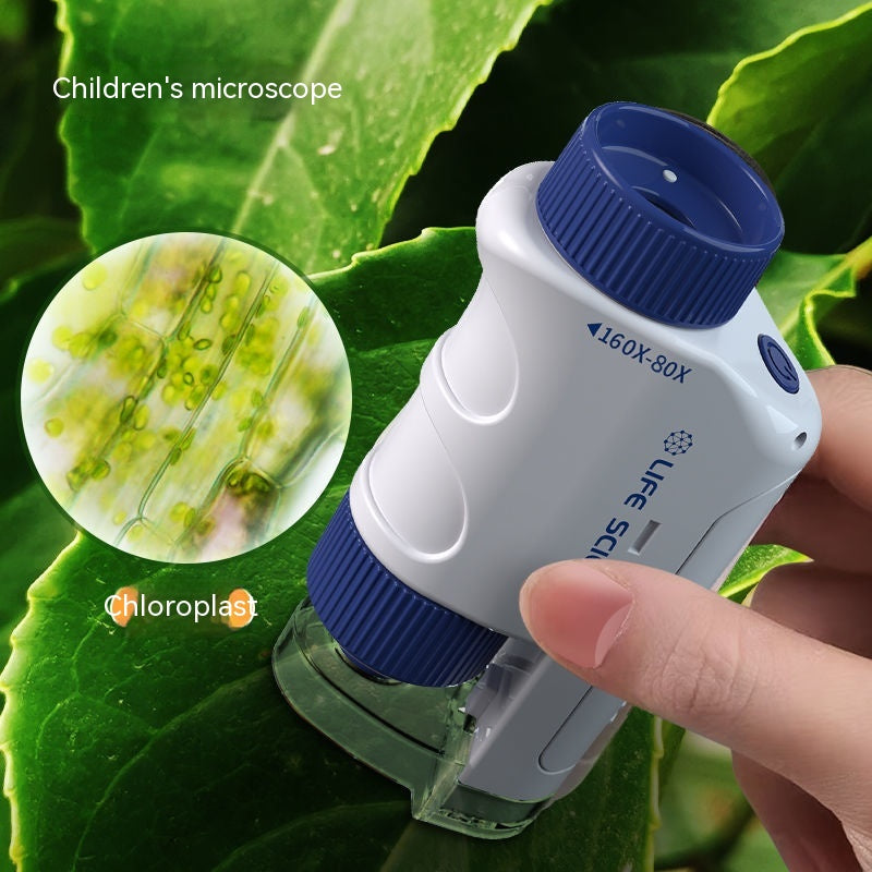 Children's Portable Microscope Toy Optical Scientific Research Experiment Set Plant Observation