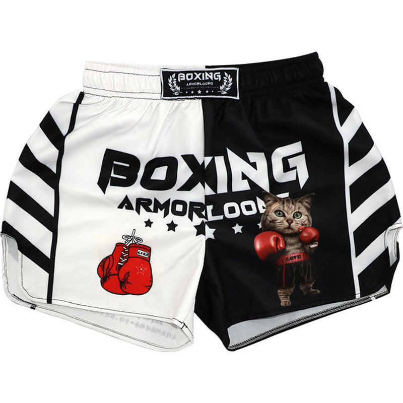 Boxing Cat Fighting Sports MMA Bouncy Boxer Shorts