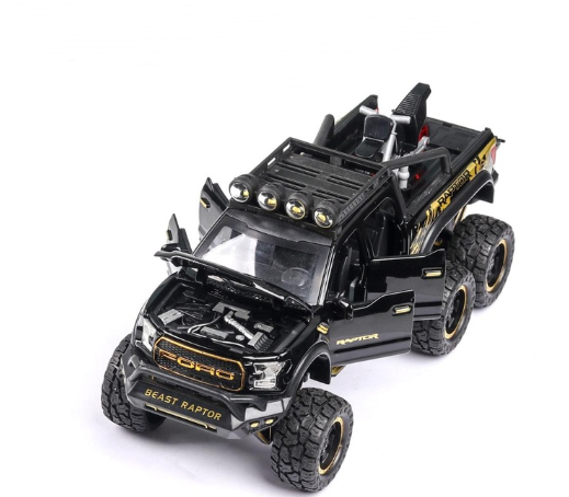 Raptor Model Pickup Truck Simulation SUVs  Toy Cars