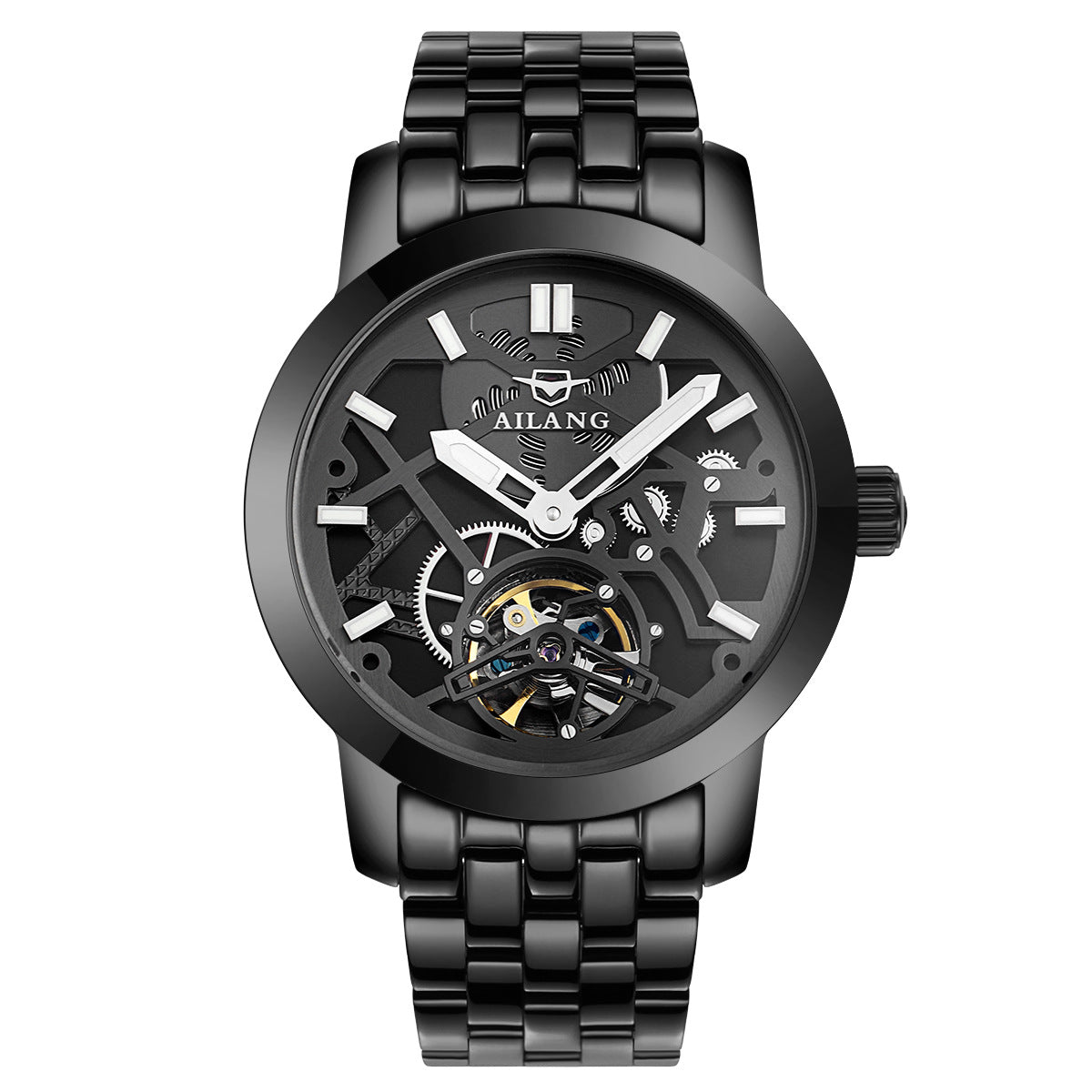 Watch Men's Automatic Mechanical Watch Hollow Flywheel Fashion Men's Watch