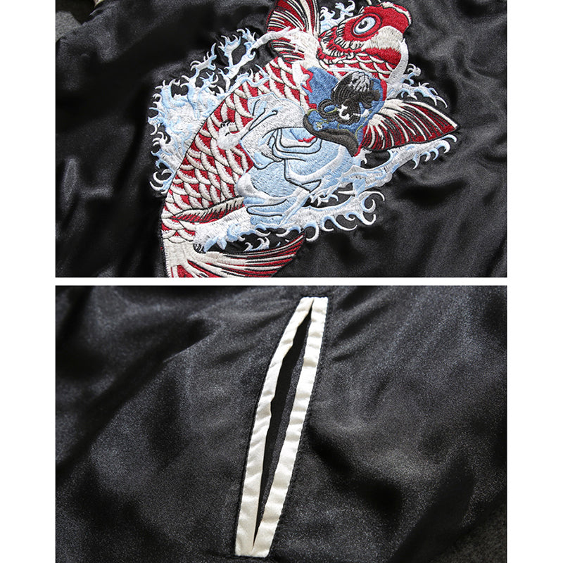 Heavy Industries Embroidered Baseball Uniform Jacket Men's Yokosuka Jacket