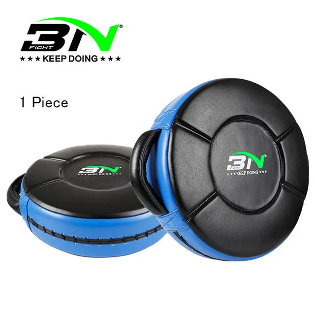 BN Micro PU Weighted Round Shield Taekwondo MMA Muay Thai Boxing Pads Sparring Training Martial Arts Punching Focus Target