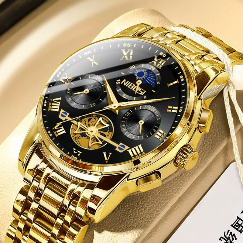 NIBOSI Men's Luxury Chronograph Sports Watch - 2507