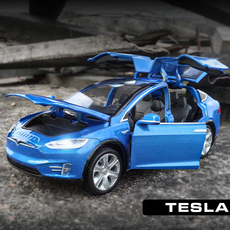 1:32 Tesla MODEL X and MODEL 3 Alloy Diecast Toy Car