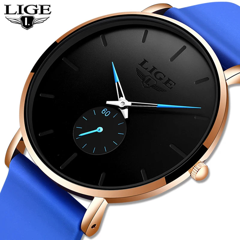 LIGE Rose Gold Women's Business Quartz Watch - LIGE 10006