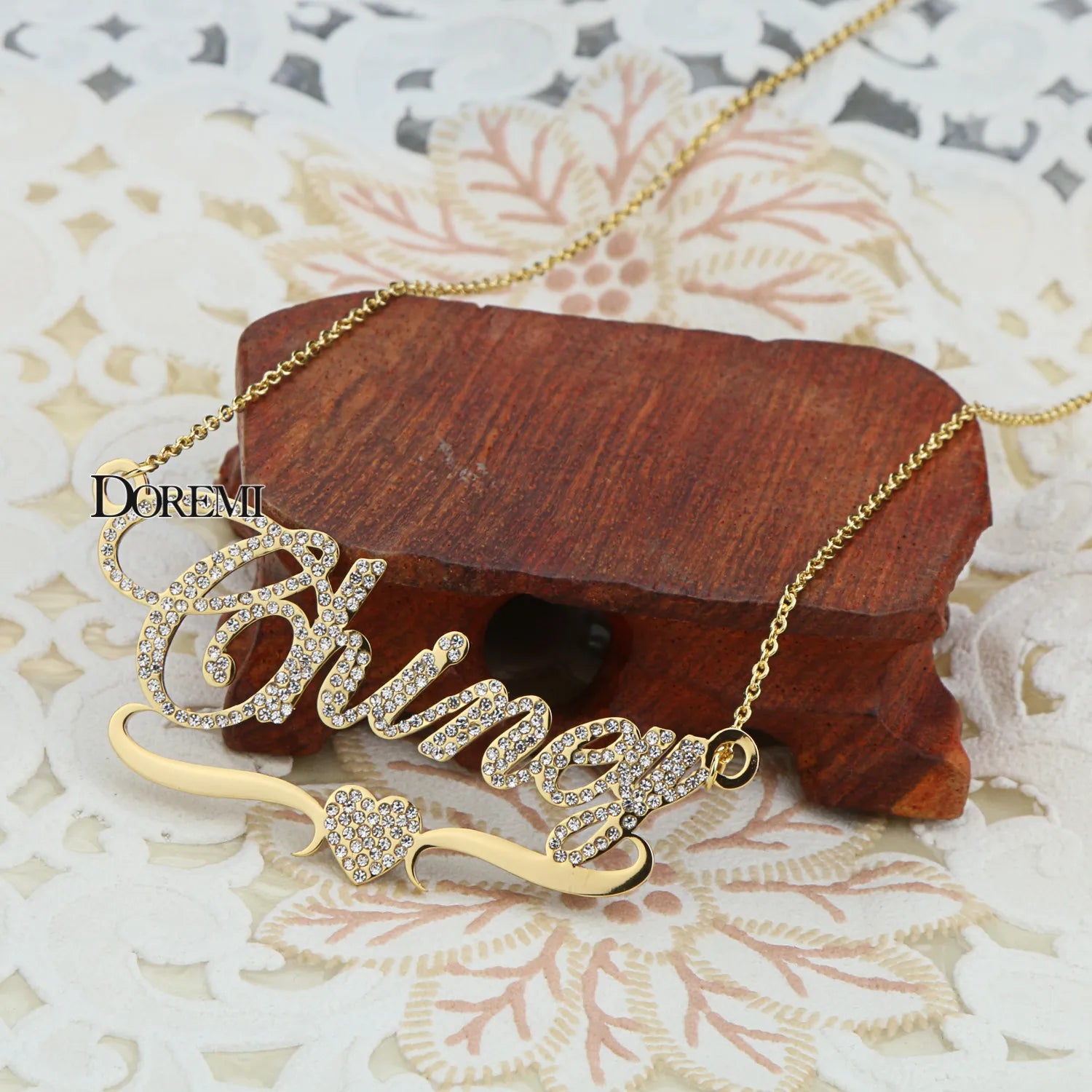 DOREMI 316L Stainless Custom Name Pendant Necklace