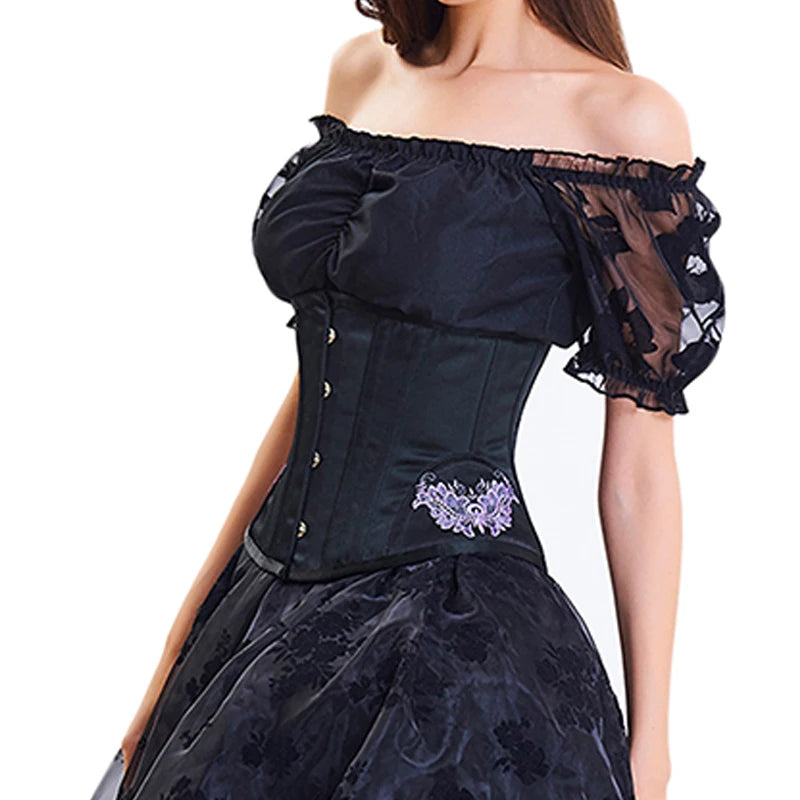 burvogue-underbust-steampunk-corset-waist-control-gothic-corsets-cincher-with-curved-hem-bustiers-embroidery-short-waist-trainer