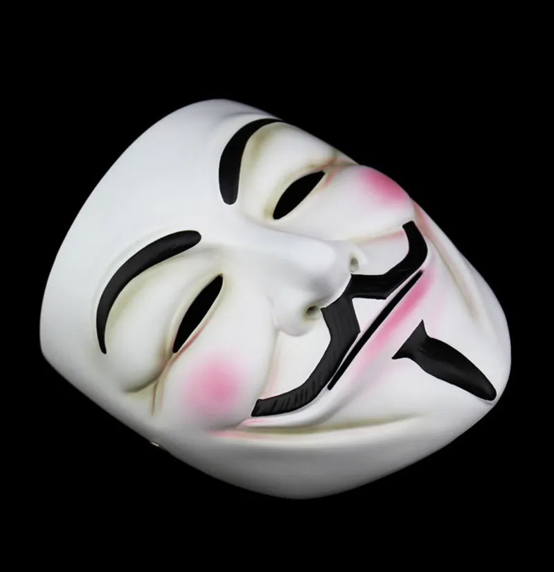 Movie Masquerade Anonymous Face Mask Halloween Party Cosplay Masks Props for Adult Kids Film Theme Mask Anime Costumes Supplies