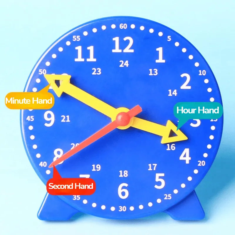 Children Montessori Clock Educational Toys Hour Minute Second Cognition Colorful Clocks Toys Kids Early Preschool Teaching Aids