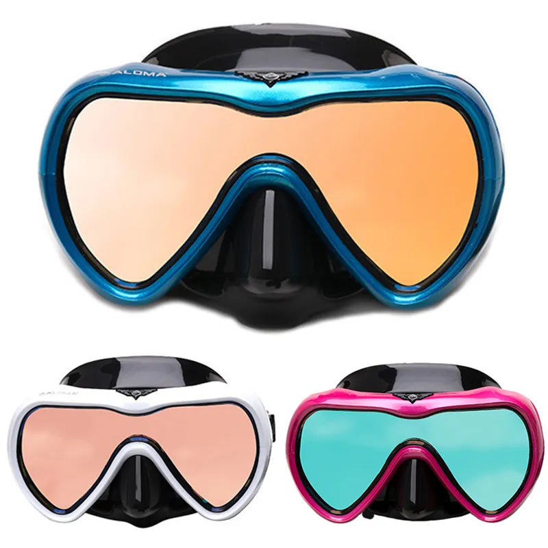 Professional Scuba Diving Mask and Snorkels Anti-Fog Goggles Glasses Diving Swimming Easy Breath Tube Swimming Equipment Best