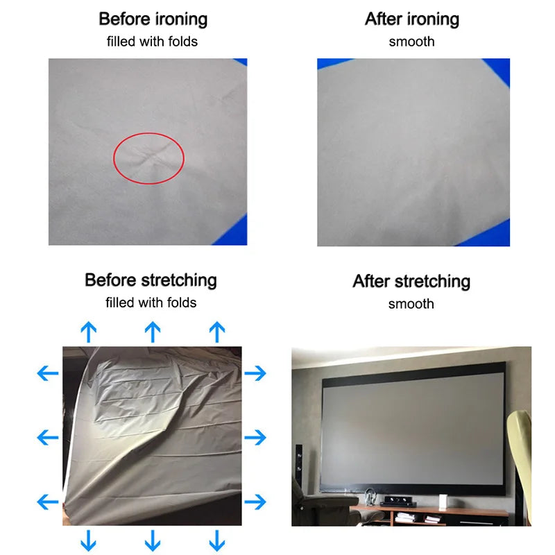 Portable Reflective Projection Screen Cloth