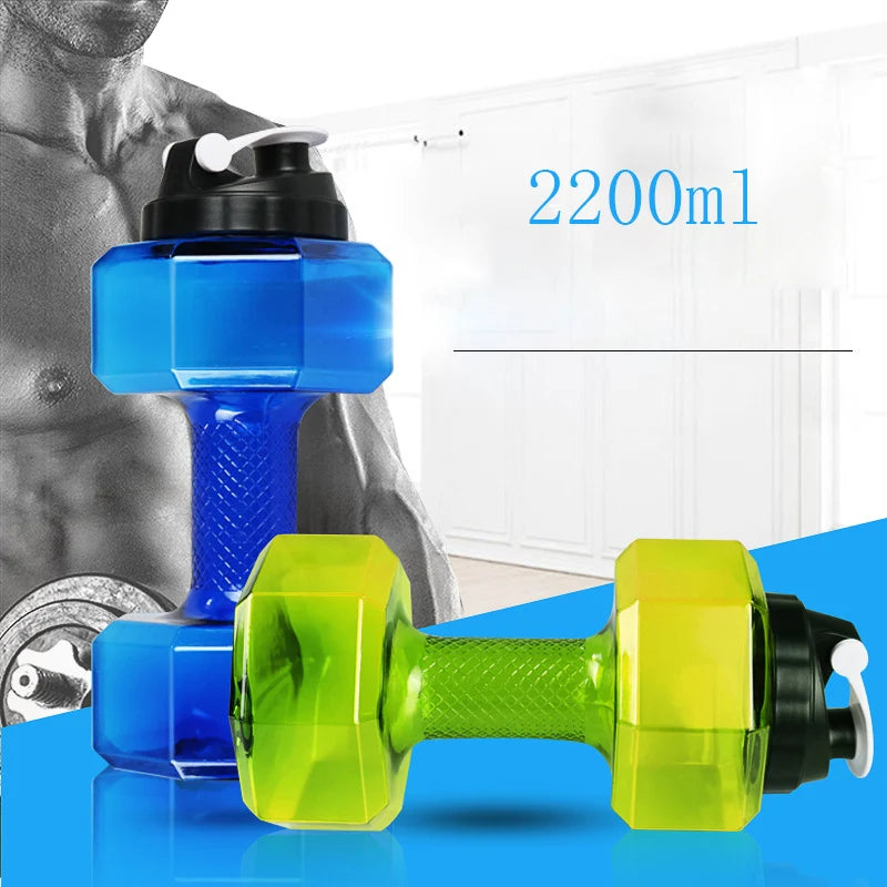 Dumbbells Plastic Big Large Capacity Gym Sports Water Outdoor Fitness Bicycle Bike Camping Cycling Bottle Fitness For Men