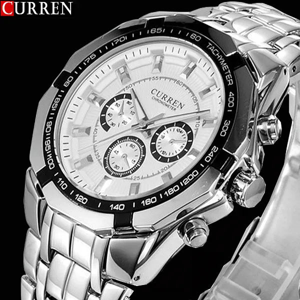 CURREN Men’s Sports Military Chronograph Watch (Dial 4.8cm) - 8084