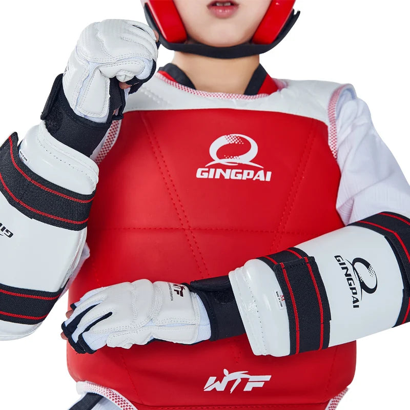 5-in-1 One Set WTF Approved Taekwondo Protectors Suite Helmet Chest Shin Arm Guards Child Karate Headgear MMA Kick Body Hugo