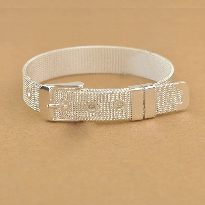 925 Silver Belt Design Bracelet, Two Sizes