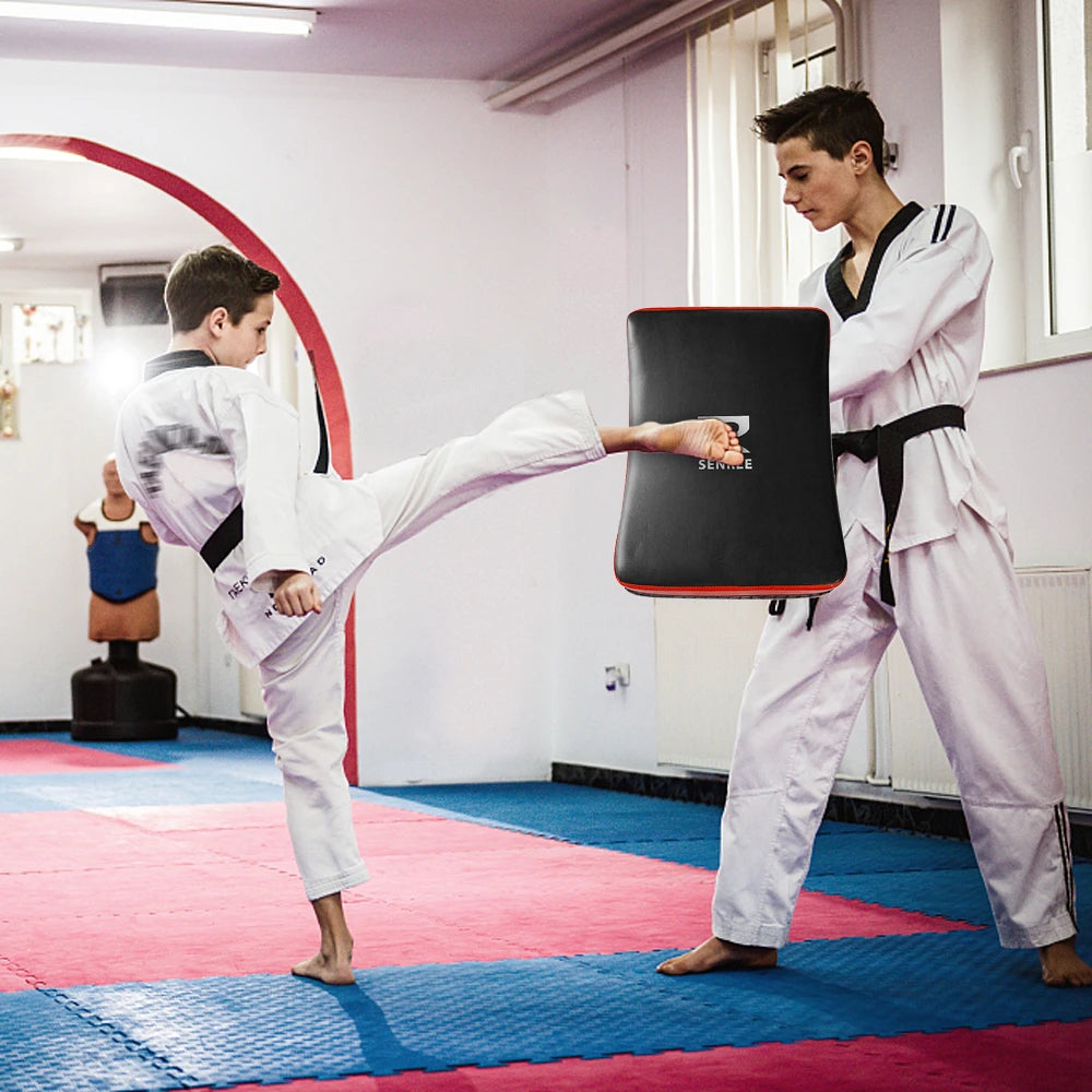 Sports Shield Blocking Pad Martial Arts Kickboxing Training PU Leather Foam Kicking Target Muay Thai MMA Kick Boxing Taekwondo