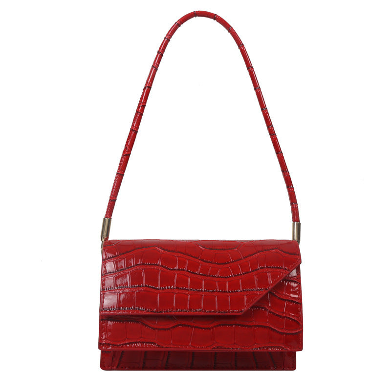Women's Fashion Solid Color Portable Shoulder Messenger Bag