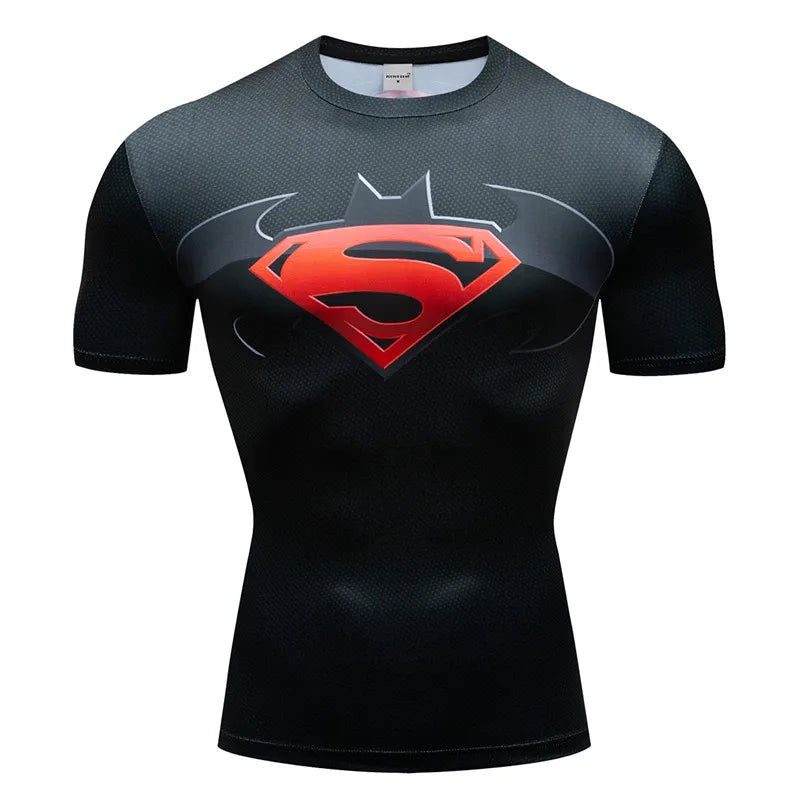 3D Printed T-shirt Men Compression T-shirt Short Sleeve Tshirt Comics Cosplay Top Anime Tee Custome Fitness Male Top ZOOTOP BEAR
