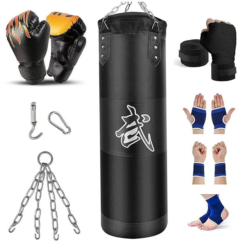 100/120cm Professional Boxing Sandbag for MMA and Kickboxing