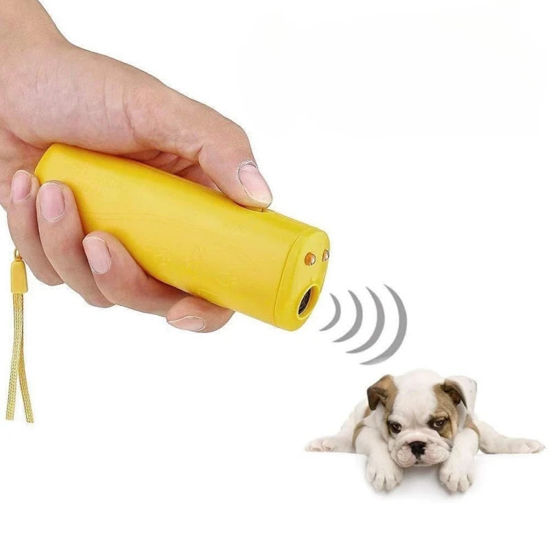 3 In 1 Dog  Repeller Anti Barking Device Dog Training Anti-Barking Device with Flash Light Outdoor Pets Dogs Repellent Training