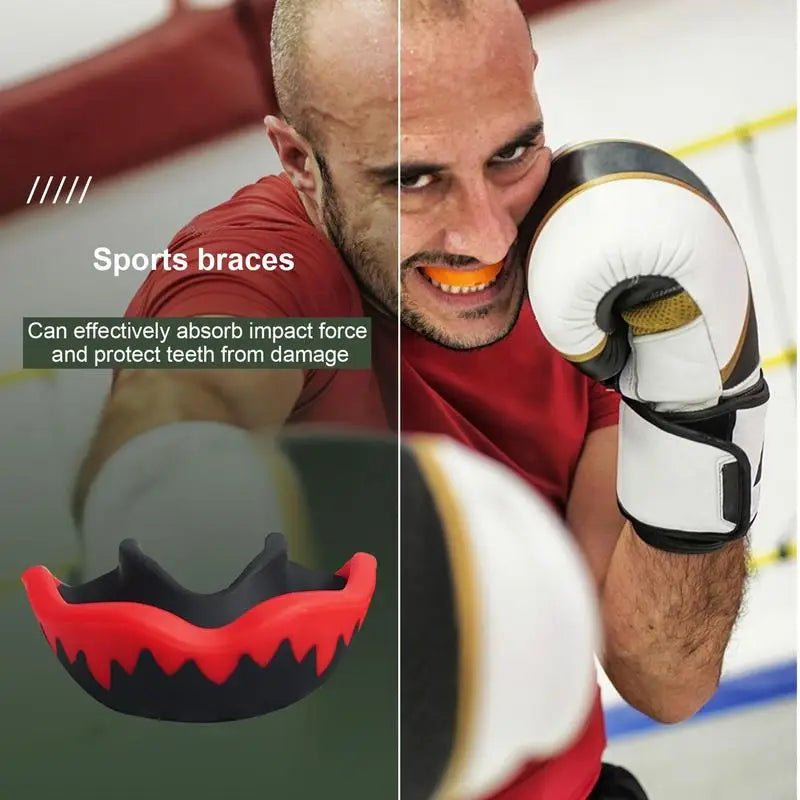 Boxing Mouth Guard Taekwondo Boxing Tooth Protection Cover Double Colored Gum Shield For Boxing Basketball MMA Hockey Football