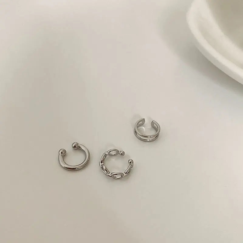 Gold Clip Earrings for Women, Non-Piercing Ear Cuff