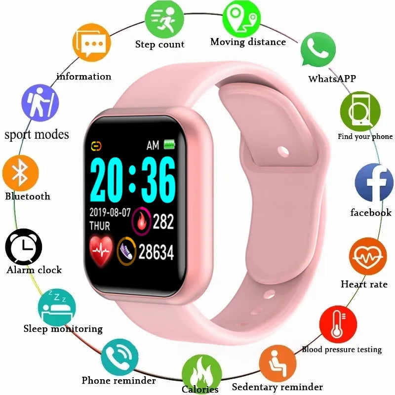 Y68 D20: Multifunctional  Smartwatch for Phone, Music, and Fitness