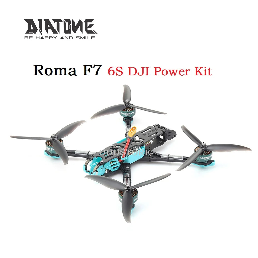 DIATONE Roma F7 6S DJI Power Kit: Mamba F7 FC, ESC, LHCP Antenna, GPS Racing Drone