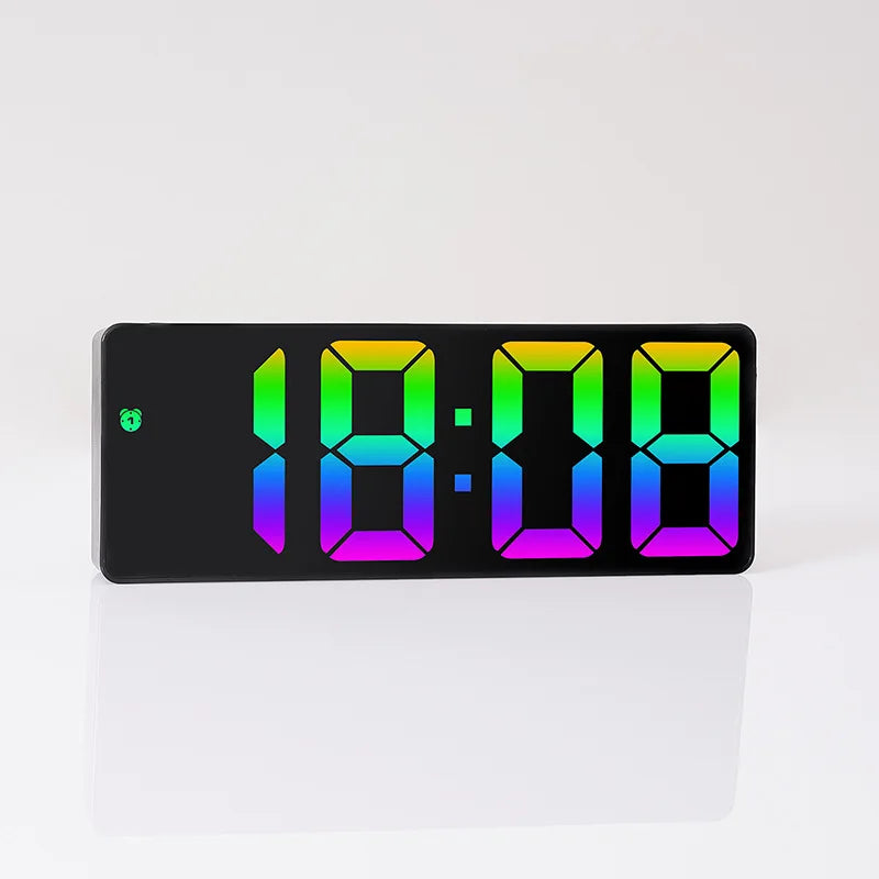 Acrylic Digital Alarm Clock with Voice Control and LED Display