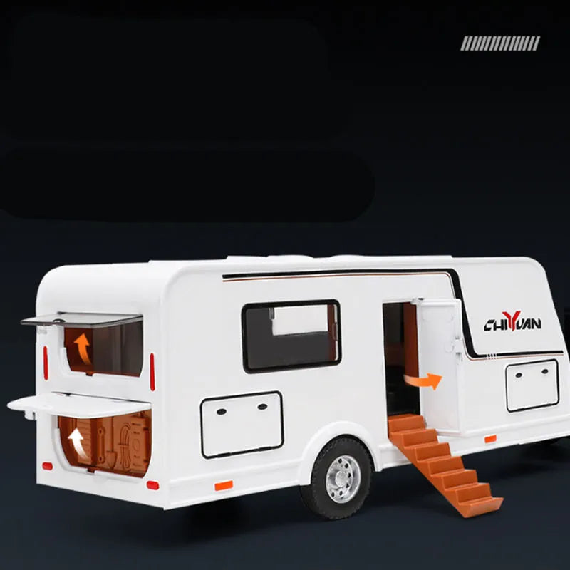 1/32 Alloy RV Truck Camper Diecast Model Toy`