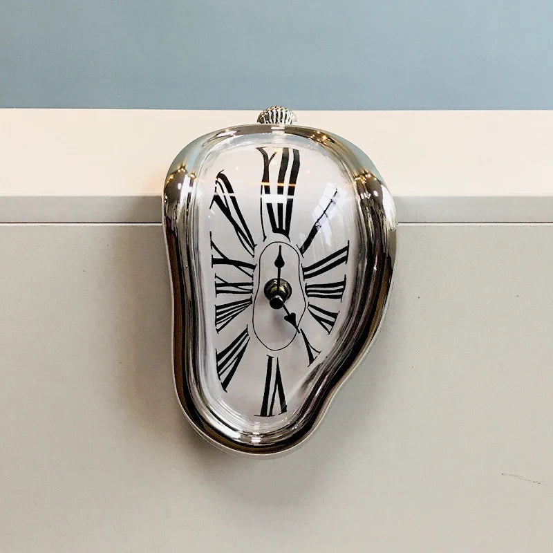 Surreal Melting Distorted Clocks Salvador Dali Watch Melted Clock For Decorative Home Office Shelf Desk Table Funny CreativeGift