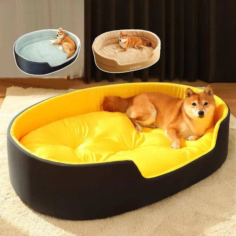 Four-Season Pet Bed for Extra Large Dogs: Cozy Sofa Kennel in Sizes S to XXL