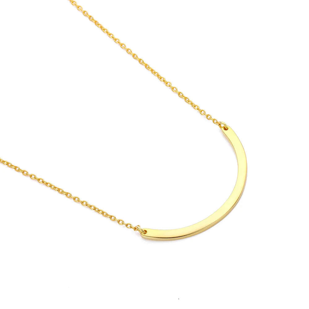 eManco Stainless Steel Thin Chain Choker Necklace