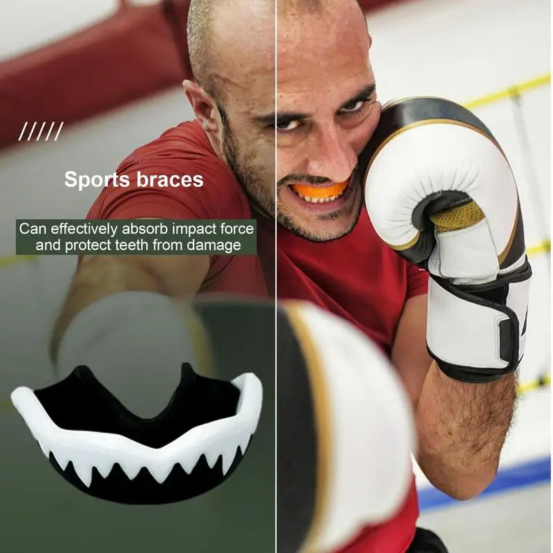 Boxing Mouth Guard Boxing MMA Hockey Double Colored Gum Shield EVA Double Colored Gum Shield For Martial Arts Football Hockey