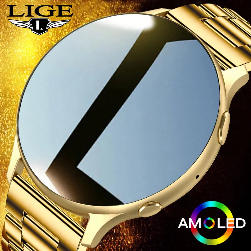 LIGE Bluetooth Call Smartwatch with Temperature and AI Assistant
