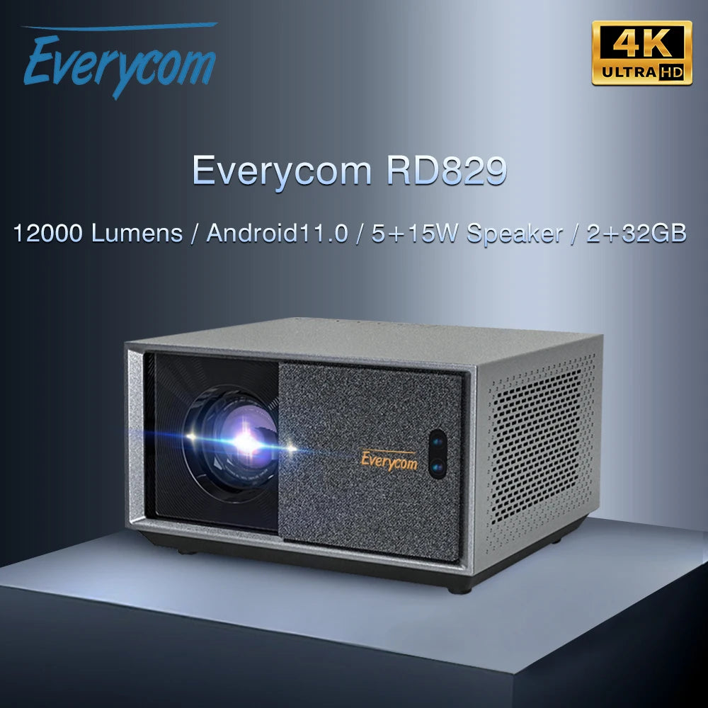 Everycom RD829 Full HD Projector with 5G WiFi and Android 11.0