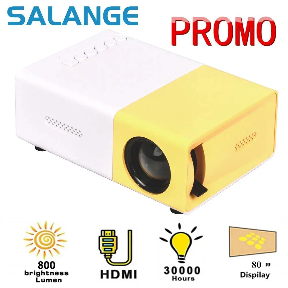 Salange YG300 Mini LED Projector, Upgraded Version