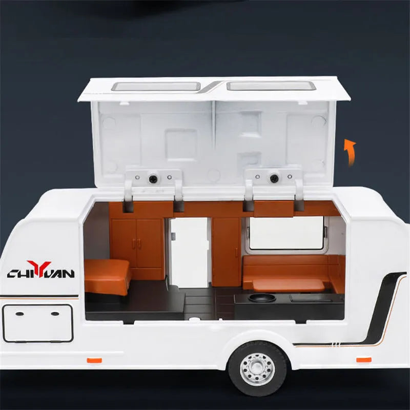 1/32 Alloy RV Truck Camper Diecast Model Toy`