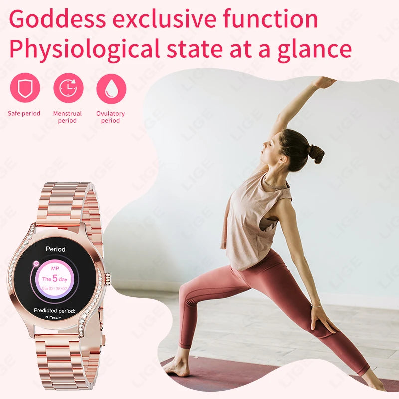 LIGE Smart Watch with Bluetooth Call and Fitness Tracking