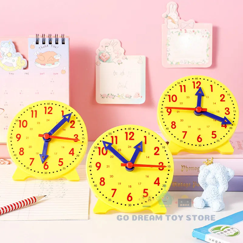Children Montessori Clock Educational Toys Hour Minute Second Cognition Colorful Clocks Toys Kids Early Preschool Teaching Aids