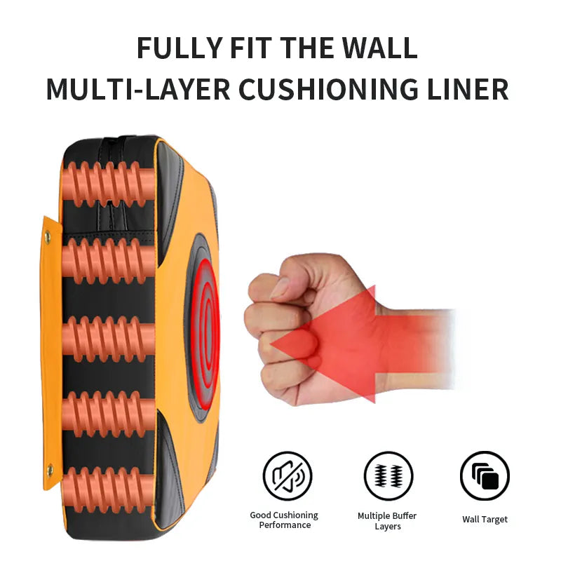 Faux Leather Wall Punching Pad Boxing Punch Target Training Sandbag Sports Dummy Punching Bag Fighter Martial Arts Fitness