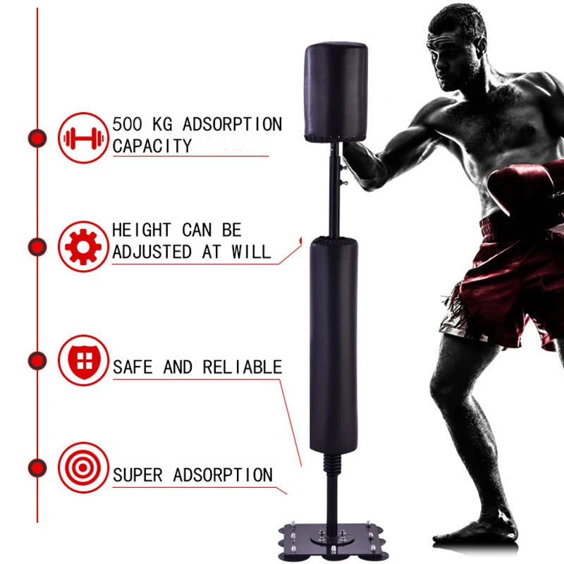 Boxing Punching Bag Standing 165cm Height Adjustable Kickboxing Sandbag Boxing Speed Ball Training Exercise Fitness Equipment